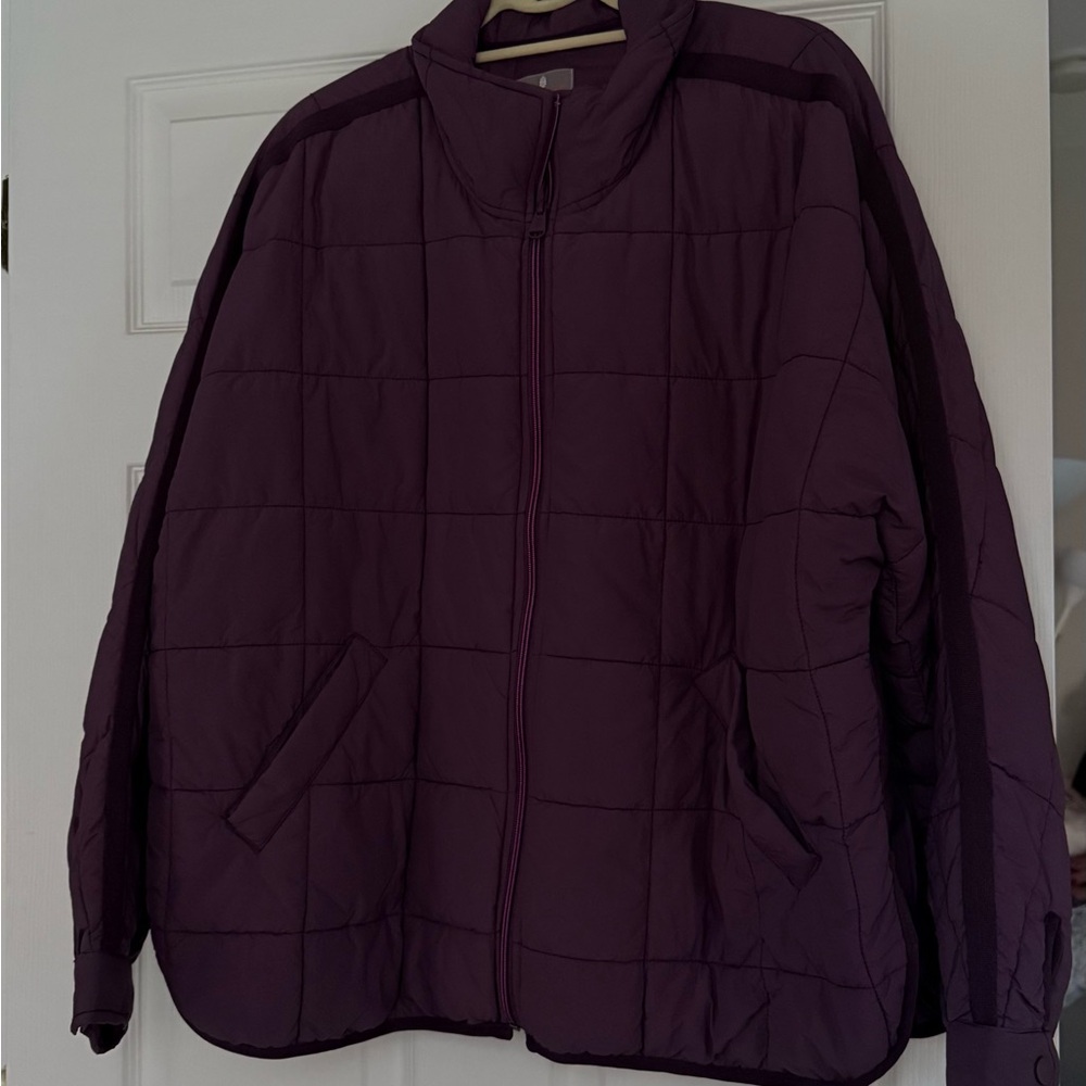 FP Movement by Free People Pippa packable Puffer Jacket in Black Berry